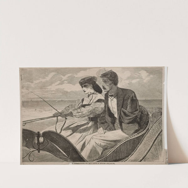 Our Watering Places – The Empty Sleeve at Newport (1865) by Winslow Homer