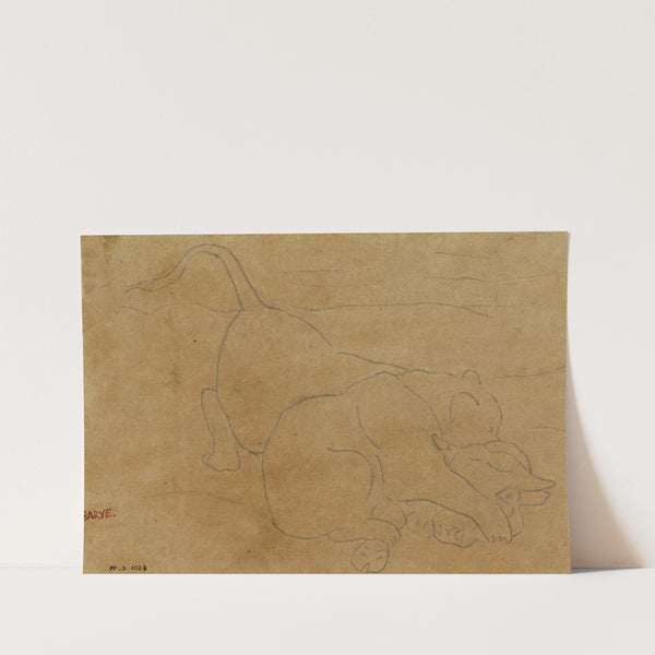 Ours dévorant un boeuf (19th century) by Antoine-Louis Barye