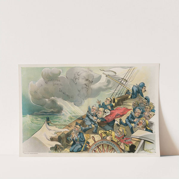 Out of a clear sky comes a fierce nor’wester! (1896) by Louis Dalrymple