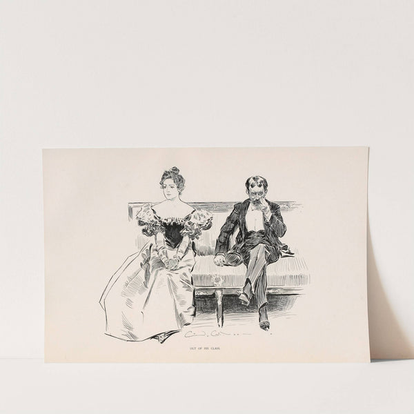 Out of his class (1896) by Charles Dana Gibson