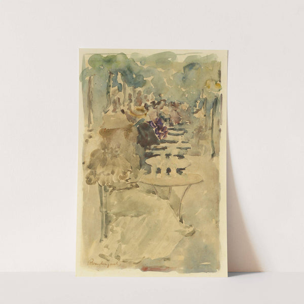 Outdoor Cafe (ca. 1892) by Maurice Prendergast