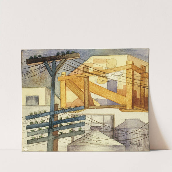 Outdoor Scaffolding (1928) by Fermín Revueltas