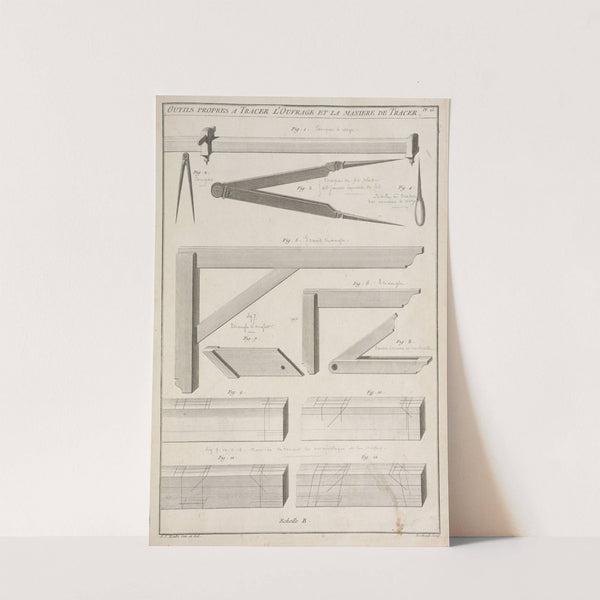 Outils propres a tracer l’ouvrage et la maniere de tracer. (1769-1774) by André Jacob Roubo