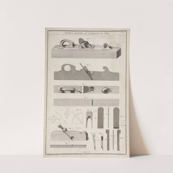 Outils propres au coroyage du bois. by André Jacob Roubo