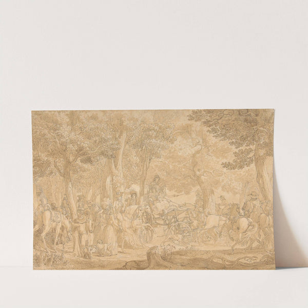 Outing in a Wood by Jean Michel Moreau the Younger