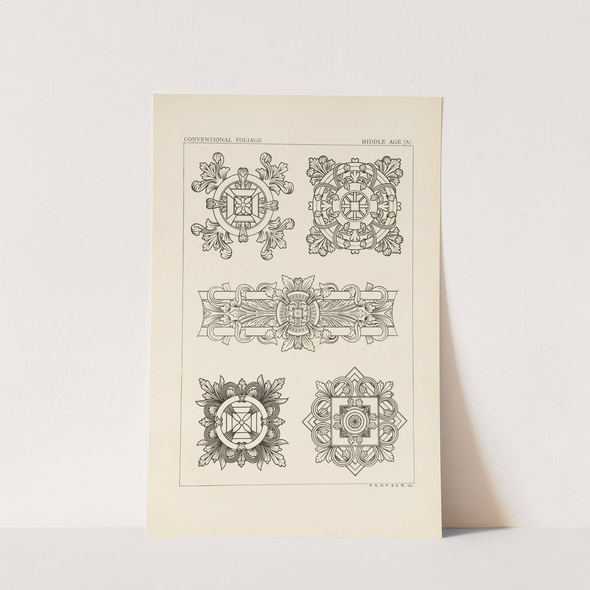 Outlines of ornament in the leading styles Pl.53 by George Ashdown Audsley