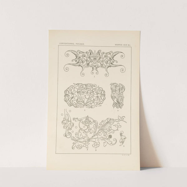 Outlines of ornament in the leading styles Pl.55 by George Ashdown Audsley