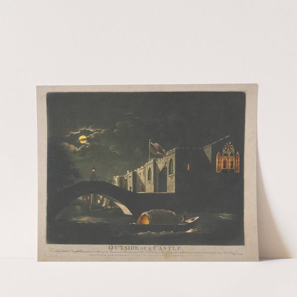 Outside a castle. (1798) by Edward Orme