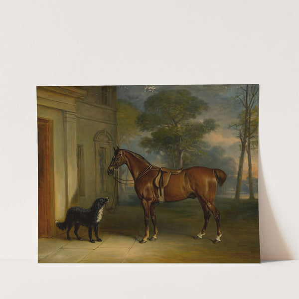 Outside Allington Hall (1847) by John Ferneley Jr.