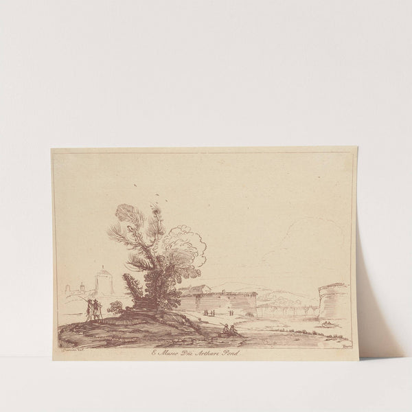 Outside Battlement Walls by George Knapton