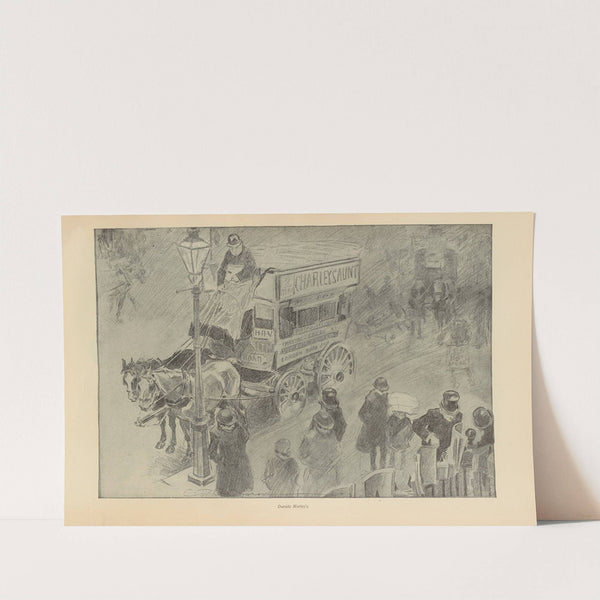 Outside morley’s (1893-1900) by Charles Dana Gibson