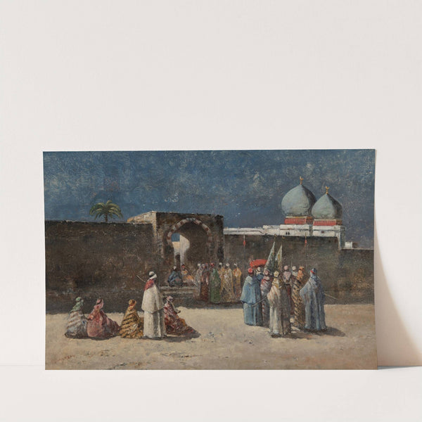 Outside the gate of the grand mosque by Paul Duvergne