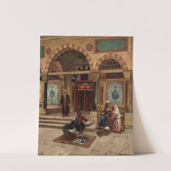 Outside The Mosque by Rudolf Ernst