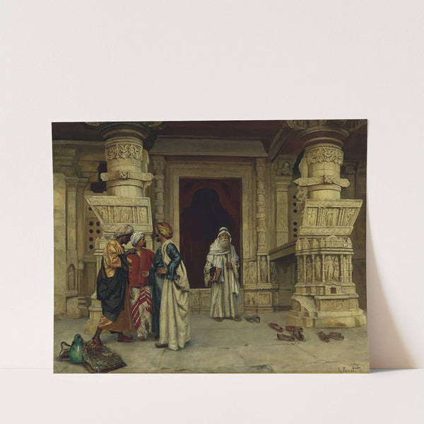 Outside The Mosque by Rudolf Ernst