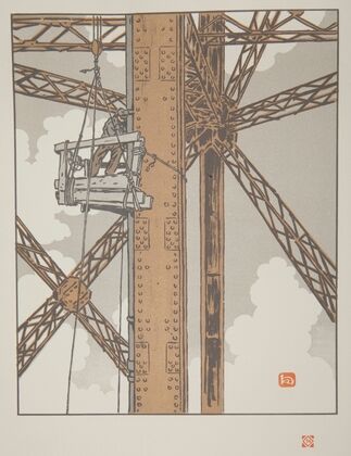 Ouvrier plombier dans la Tour (1902)