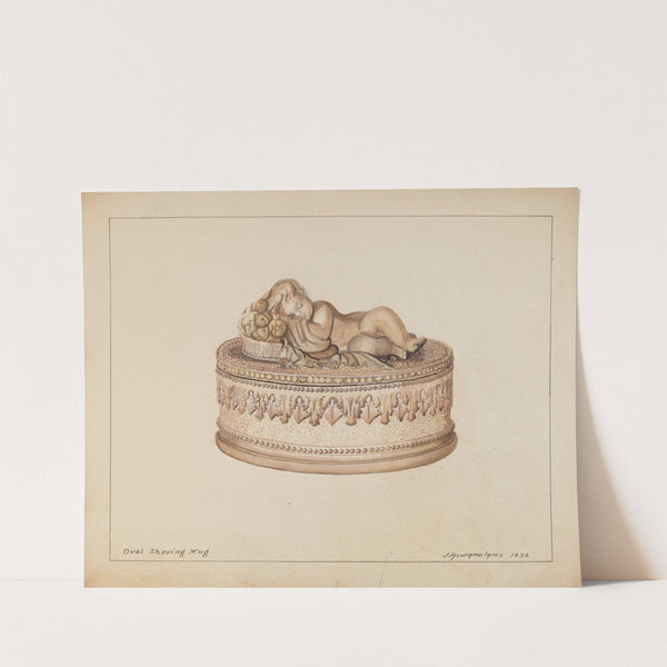 Oval Shaving Mug by J. Howard Iams