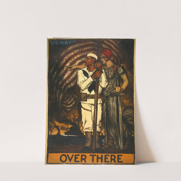 Over there – U.S. Navy (1917) by Albert Sterner