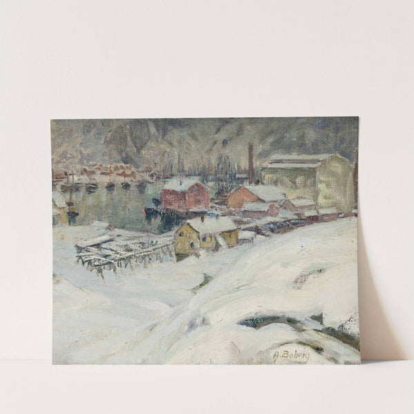 Overcast Weather. Study from North Norway by Anna Boberg