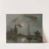 Overschie in the Moonlight by Johan Barthold Jongkind