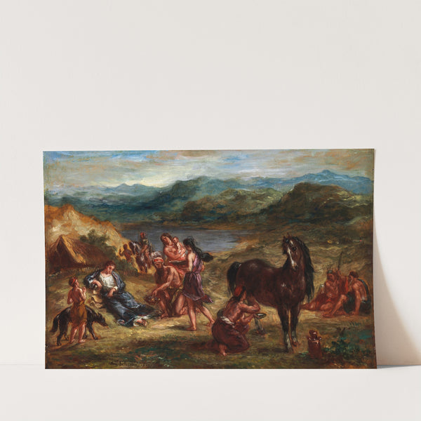 Ovid Among The Scythians (1862) by Eugène Delacroix