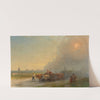 Ox-Carts In The Ukrainian Steppe by Ivan Konstantinovich Aivazovsky