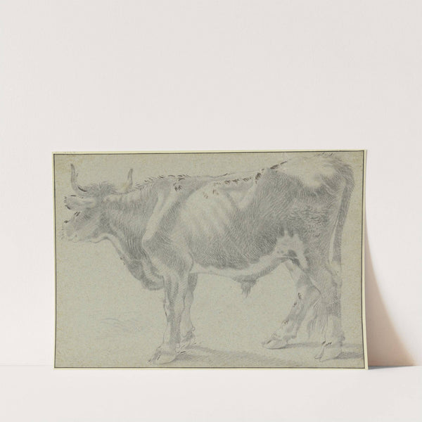 Ox looking to the left by Francesco Londonio