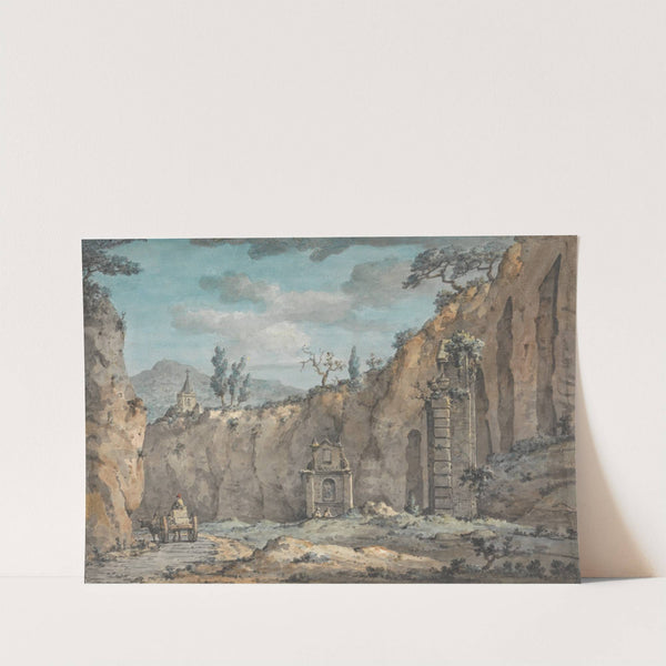 Oxcart in the Grotto at Posillipo by William Marlow