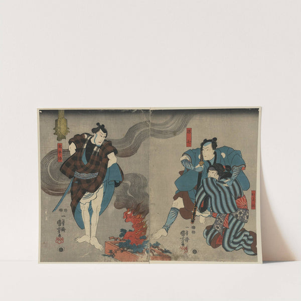 Oyone magoshichi taheiji by Utagawa Kuniyoshi