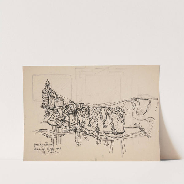 ozdobna uprząż końska (w Pokoju Żółtym w Pałacu w Podhorcach) by Ivan Ivanec