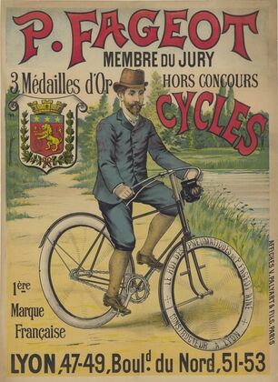 P. Fageot. Cycles, 1ère marque française. Lyon (1895)