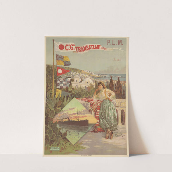 P.L.M. Cie Gle Transatlantique. Alger (1898) by Frederic Hugo d’ Alési