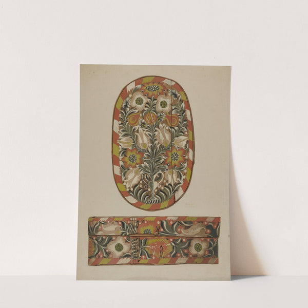 Pa. German Bride or Cap Box by Frances Lichten
