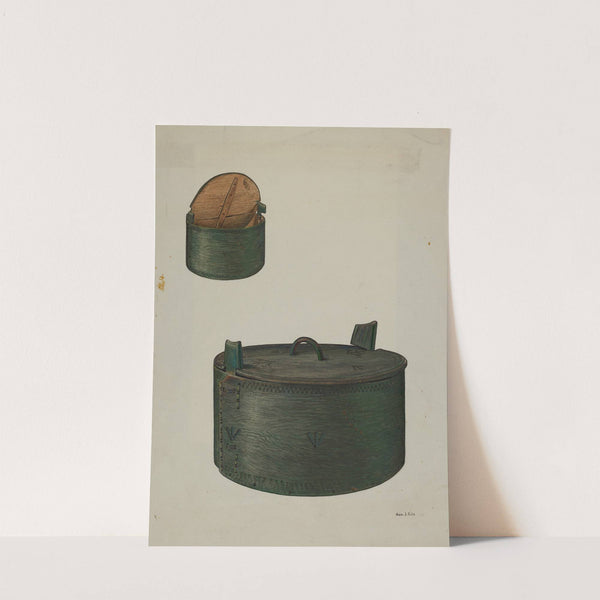 Pa. German Bride's Hat Box by George File