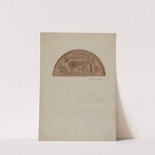 Pa. German Butter Mold by Charlotte Angus