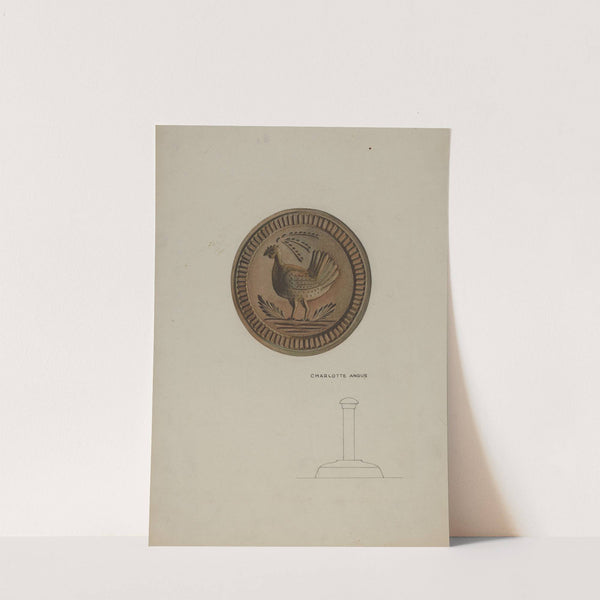 Pa. German Butter Mold by Charlotte Angus