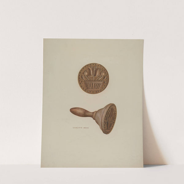 Pa. German Butter Mold by Charlotte Angus