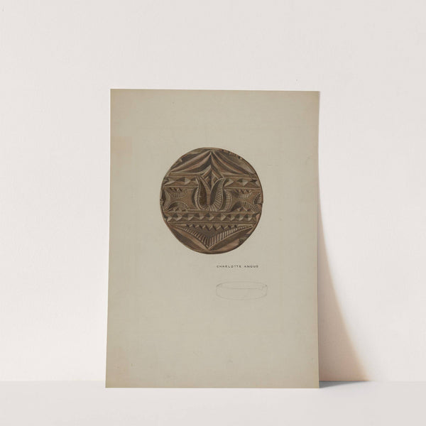 Pa. German Butter Mold by Charlotte Angus