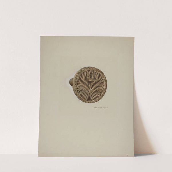 Pa. German Butter Mold by Charlotte Angus