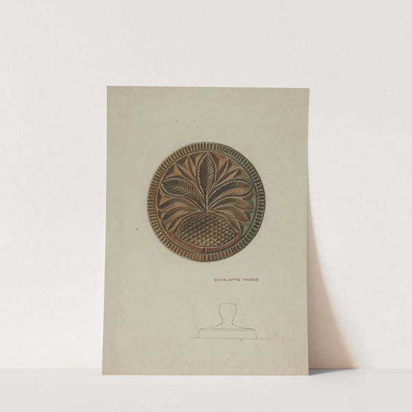 Pa. German Butter Mold by Charlotte Angus