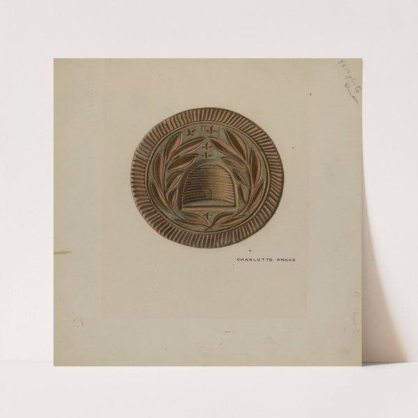 Pa. German Butter Mold by Charlotte Angus