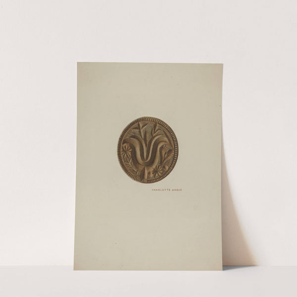 Pa. German Butter Mold (c. 1940) by Charlotte Angus