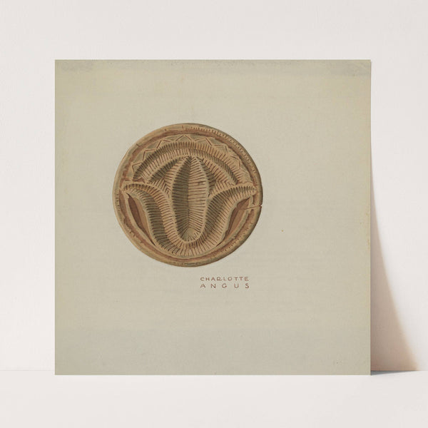 Pa. German Butter Mold by Charlotte Angus