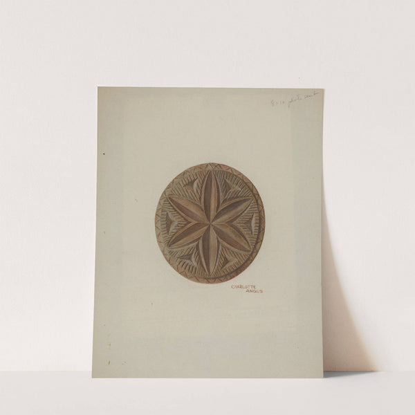 Pa. German Butter Mold by Charlotte Angus