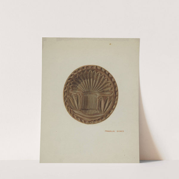 Pa. German Butter Mold by Franklyn Syres