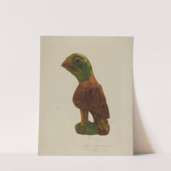 Pa. German Carved Bird by William H. Edwards
