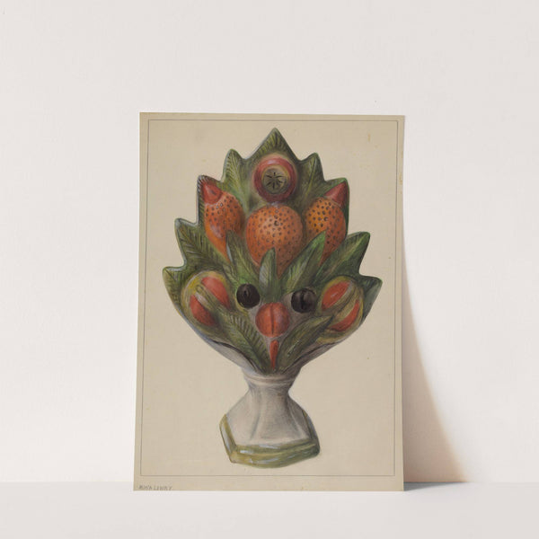 Pa. German Chalkware Mantel Stop by Mina Lowry