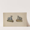 Pa. German Chalkware Sheep (c. 1937) by Dorothy Harris