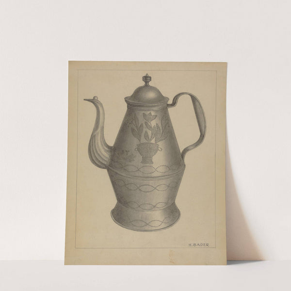Pa. German Coffee Pot (c. 1936) by Herman Bader