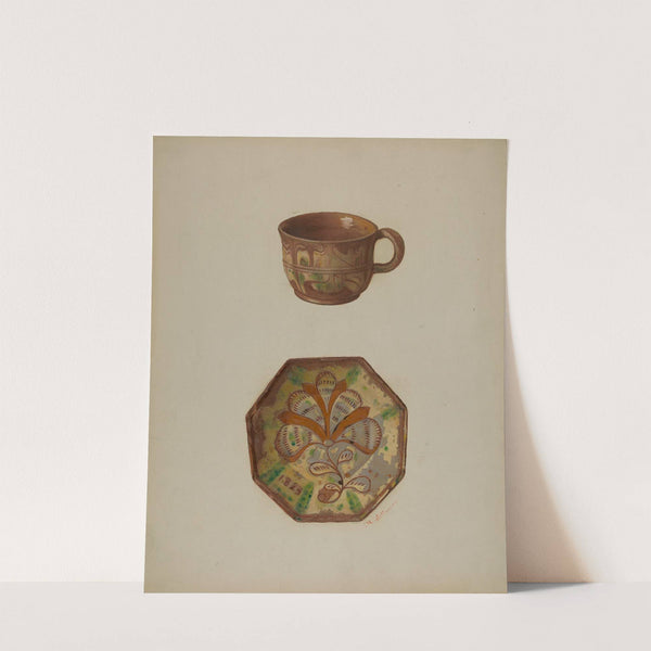 Pa. German Cup and Saucer by Max Soltmann