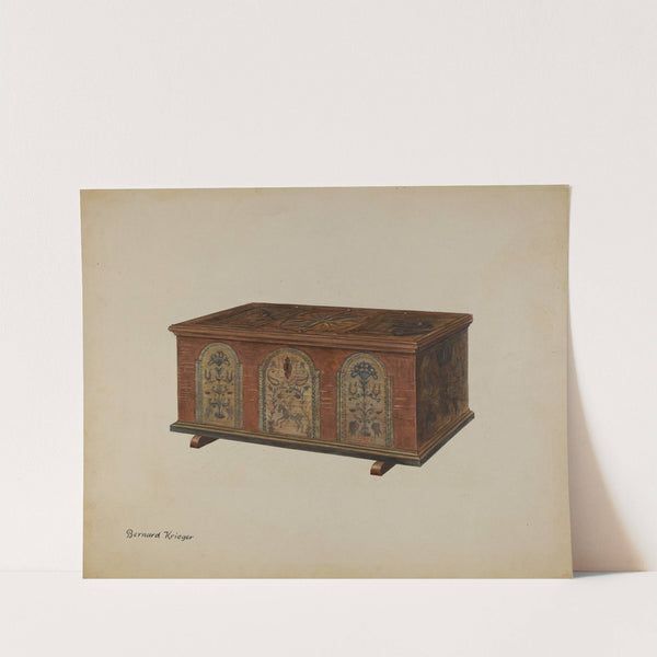 Pa. German Dower Chest by Bernard Krieger